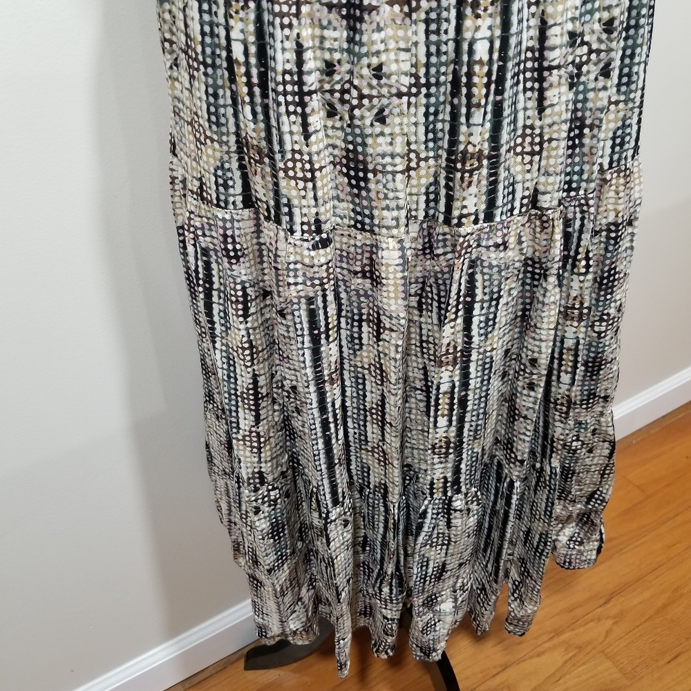 SOLITAIRE Boho Tiered Ruffle Skirt Size M, Elastic Waist at the back... - Picture 9 of 17